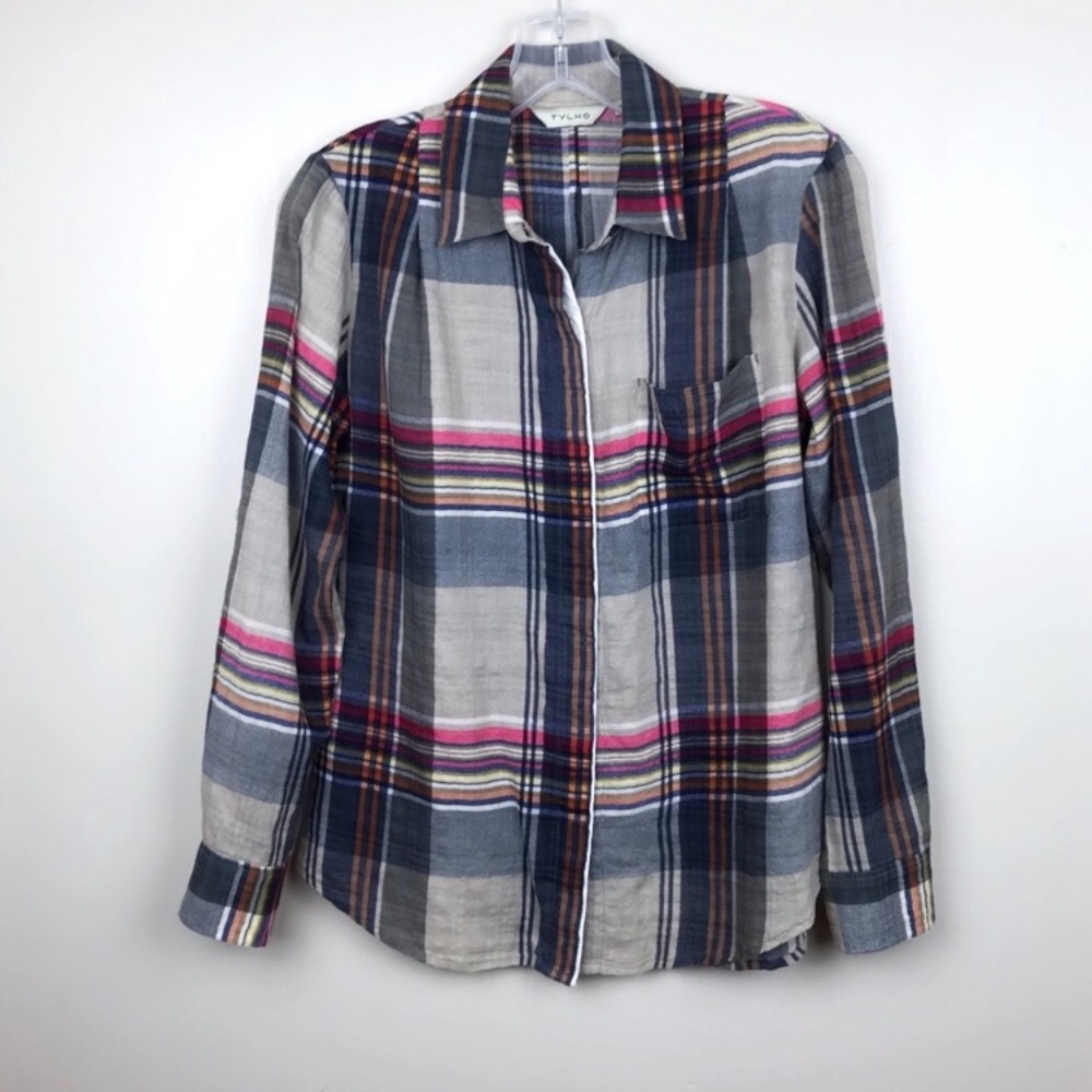 Anthropologie | Tylho Plaid Button Down Flannel